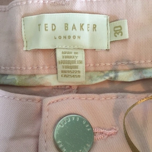Ted Baker Lemin Pink High Waisted Straight Leg Ankle Jeans. NWT. Size 30 - Picture 11 of 12